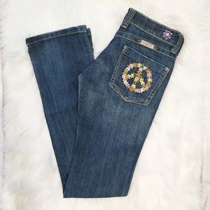 Frankie B. “Make Love Not War” Jeans